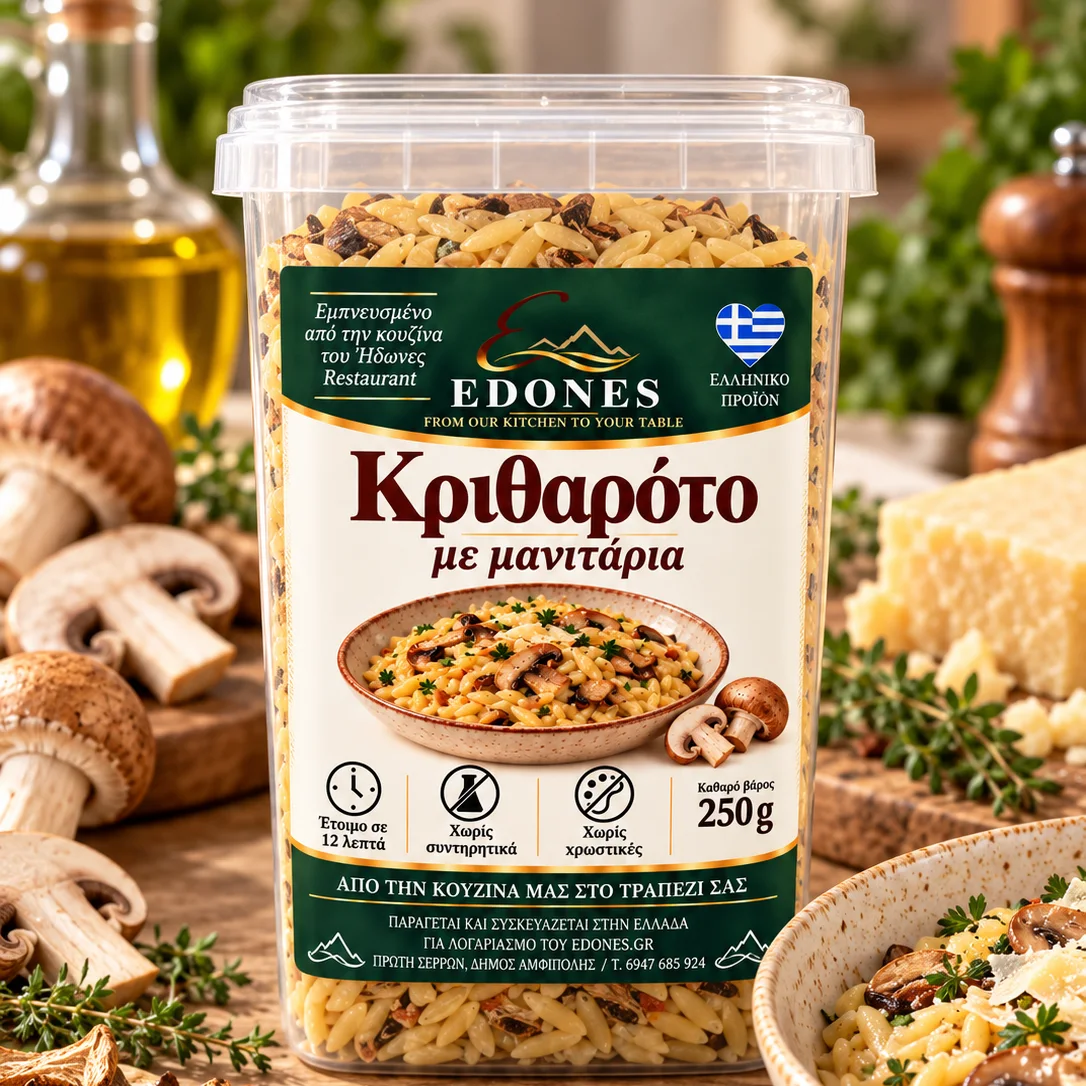 Κριθαρότο με Μανιτάρια | EDONES